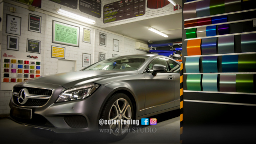 mercedes cls gri mat metalizat