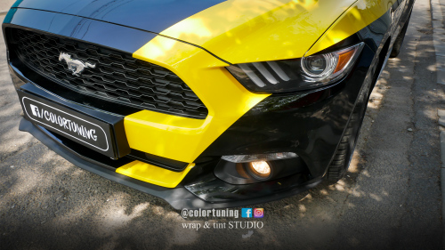colantare mustang galben