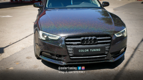 Colantare Audi A5 colant black galactic gold
