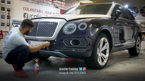 bentley montaj folie protectie vopsea