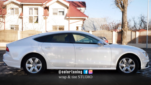 Audi A7 alb cristal