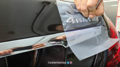 sablon pentru remontare sigla dupa colantare