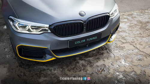 bmw gri mat colantare fata