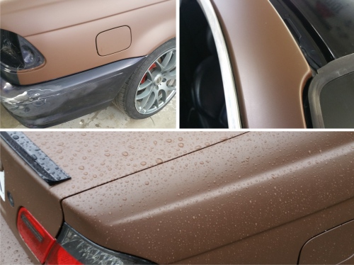 In timul procesului de colantare BMW E46