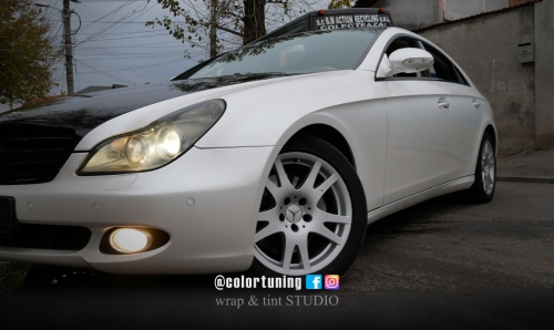 mercedes cls alb perlat