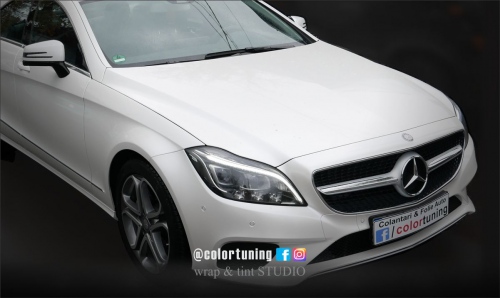 mercedes cls alb metalizat