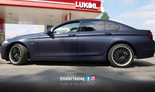 bmw seria 5 albastru mat 